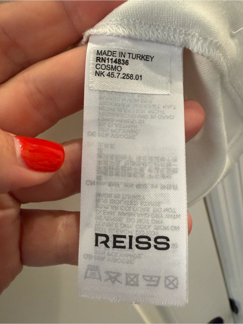 NWT - Reiss Cream Button-Side Tank Top - Picture 11 of 12